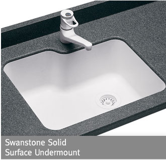 Swanstone solid surface Undermount Sink