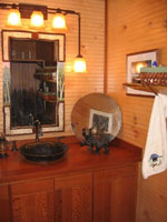 Bathroom cabinet, counter & sink